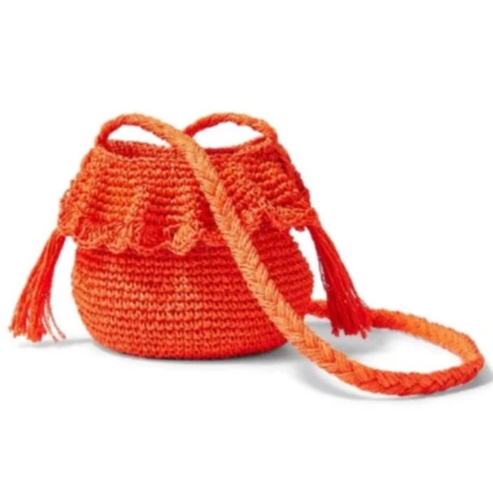 RHODE x TARGET NEW Crochet Bucket Bag Boho Ruffle Gift Ready! NEW - Picture 6 of 12